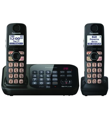 Dect 6.0+ Cordless, ITAD, 2 HS, DK, bk