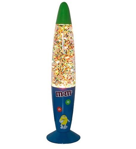 M and M Glitter Lamp