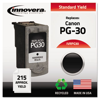 Remanufactured 1899B002 (PG-30) Ink, 215 Page-Yield, Black