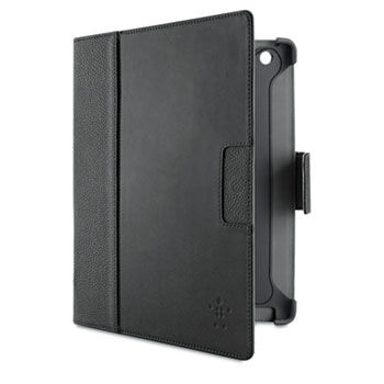 Cinema Leather Folio for iPad Gen 2, 3, 4, Black