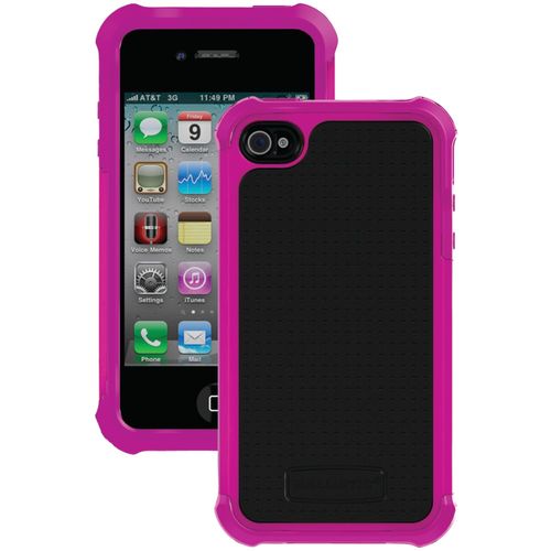 BALLISTIC SA0582-M965 iPhone(R) 4/4S SG Case (Hot Pink/Black)