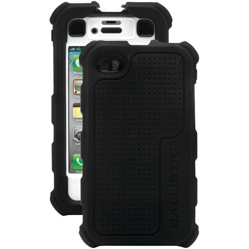 BALLISTIC HA0778-M385 iPhone(R) 4/4S Hard Core Series Case (Black/White)