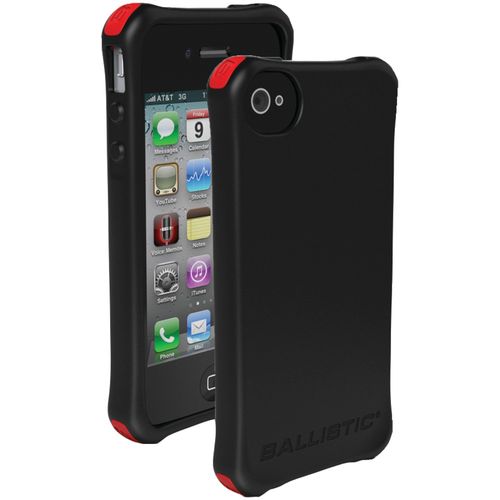 BALLISTIC LS0864-M355 iPhone(R) 4/4S LS Smooth Case (Black; 4 Black, 4 White, 4 Lime & 4 Red Bumpers)