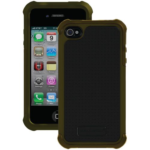 BALLISTIC SA0582-M055 iPhone(R) 4/4S SG Case (Olive Green/Black)