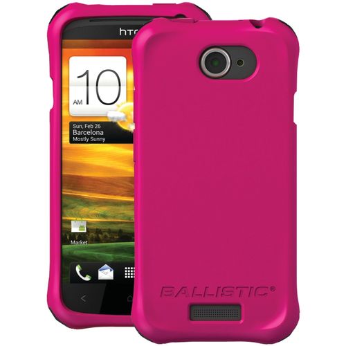 BALLISTIC LS0916-M695 HTC(R) One S(TM) LS Smooth Case (Hot Pink; 4 black, 4 purple, 4 hot pink & 4 white bumpers)