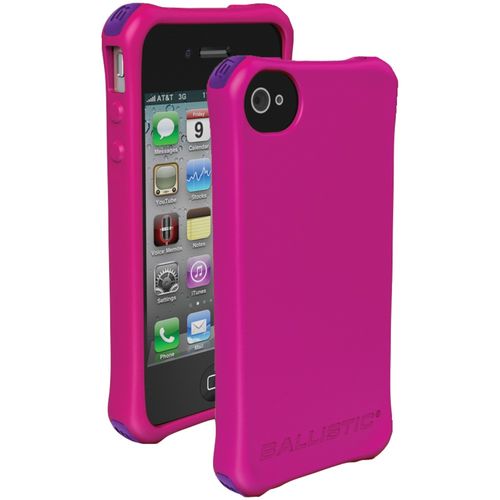 BALLISTIC LS0864-M695 iPhone(R) 4/4S LS Smooth Case (Hot Pink; 4 Black, 4 Purple, 4 Hot Pink, 4 White Bumpers)