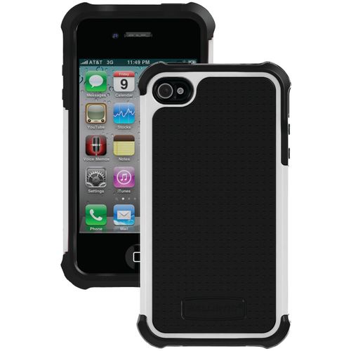 BALLISTIC SA0582-M385 iPhone(R) 4/4S SG Case (Black/White)