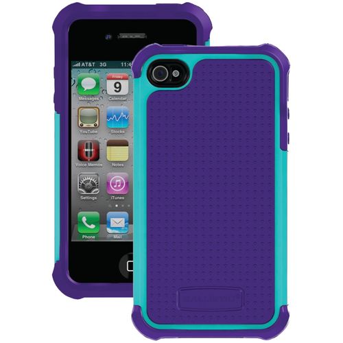 BALLISTIC SA0582-M015 iPhone(R) 4/4S SG Case (Purple/Teal)