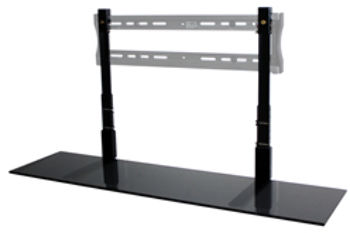 48"" Black Glass TV SmartShelf