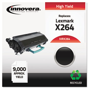 Remanufactured X264H11G Toner, 9000 Page-Yield, Black