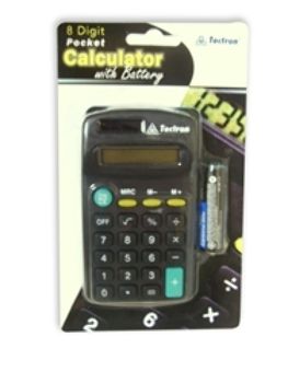 8 Digit Pocket Calculator - Case Pack 72 Calculators Case Pack 72