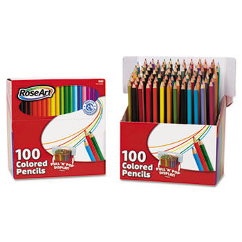 Colored Pencils, Pull'n'Pop Display Pack, 100 Colors, 100/Set