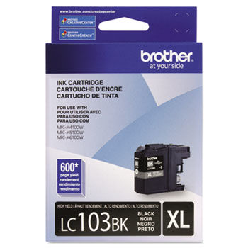 LC103BK, LC-103BK, Innobella High-Yield Ink, 600 Page-Yield, Black