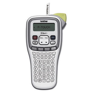 P-Touch PT-H100 Label Maker, 2 Lines, 4-3/8w x 8-3/8d x 2-3/8h