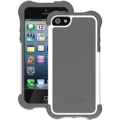 BALLISTIC SX0945-M185 iPhone(R) 5/5S SG MAXX Case with Holster (Charcoal/White)