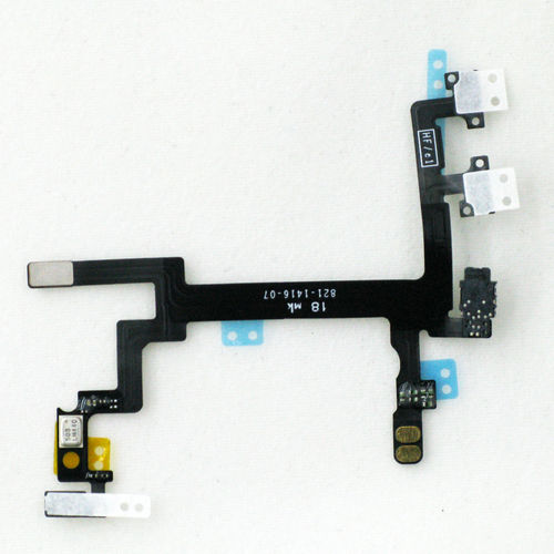 OEM Apple iPhone 5 Power Switch Cable Assembly for Parts Repairs or Replacement Fixes