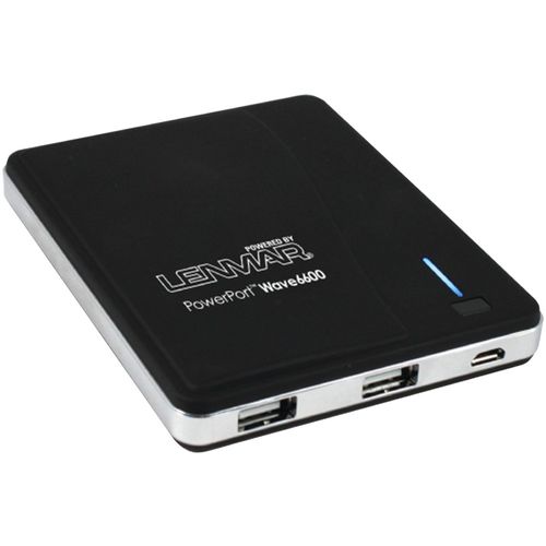 LENMAR PPW66 PowerPort(TM) Wave 6600 iPad(R)/Smartphone/Tablet Portable Battery & Charger