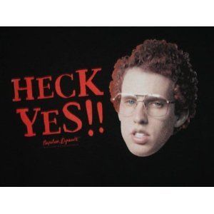 Napoleon Dynamite Heck Yes T-shirt Black Medium