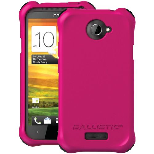 BALLISTIC LS0917-M695 HTC(R) One X(TM) LS Smooth Case (Hot Pink; 4 black, 4 purple, 4 hot pink & 4 white bumpers)