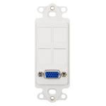 INSERT, DECOREX, 4 PORT, RGB/VGA, WHITE