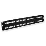 PATCH PANEL, BLANK, HD, 48-PORT, 2 RMS