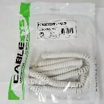 GCHA444025-FWH / 25' WHITE Handset Cord