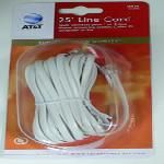 25"" Line Cord WHITE