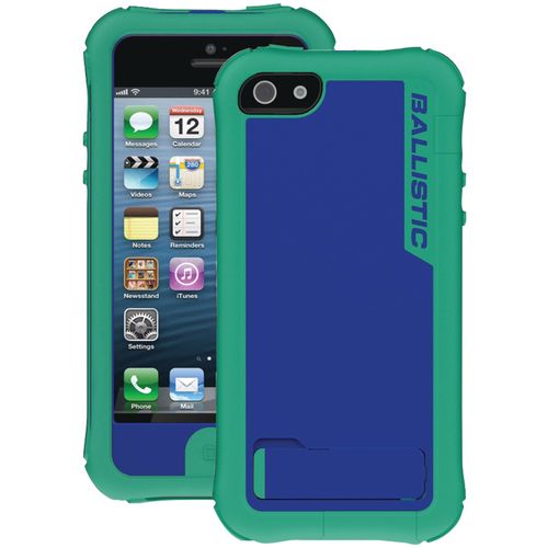 BALLISTIC EV0993-M075 iPhone(R) 5 Every1 Case with Holster (Light Green/Blue PC)