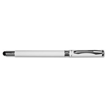 Stylus/Pen Combination, Capped Ballpoint, White