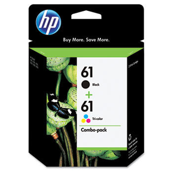 CR259FN (HP 61) Ink Cartridge, 190;165 Page-Yield, Black, Tri-Color, 2/Pk