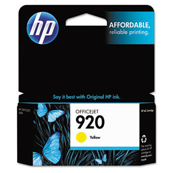 CH636AN (HP-920) Ink Cartridge, 300 Page-Yield, Yellow