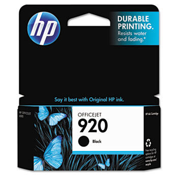 CD971AN (HP 920) Ink Cartridge, 420 Page-Yield, Black