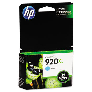 CD972AN (HP 920XL) High-Yield Ink Cartridge, 700 Page-Yield, Cyan