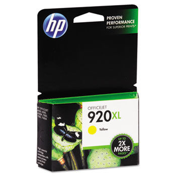 CD974AN (HP 920XL) High-Yield Ink Cartridge, 700 Page-Yield, Yellow