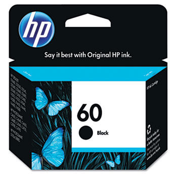 CC640WN (HP 60) Ink Cartridge, 200 Page-Yield, Black