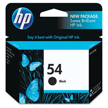 CB334AN (HP 54) Ink Cartridge, 600 Page-Yield, Black