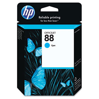 C9386AN (HP 88) Ink Cartridge, 860 Page-Yield, Cyan