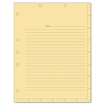 Medical Chart Index Divider Sheets, 8-1/2 x 11, Manila, 400/Box