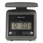 Electronic Postal Scale, 7 lbs Capacity, 6 4/5 x 5 3/5 Platform, Gray