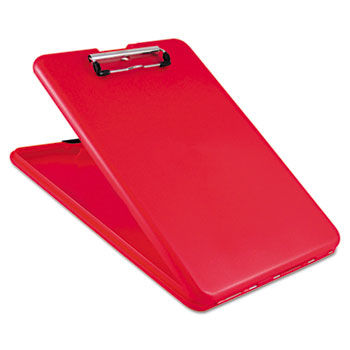 SlimMate Storage Clipboard, 1/2"" Capacity, Holds 8 1/2w x 12h, Red