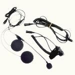 Open Face Helmet Headset Kit w/boom mic