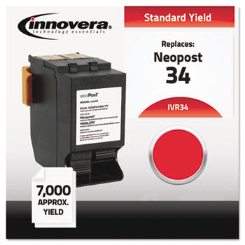 34 Compatible, Remanufactured, ISINK34, Ink, 7000 Page-Yield, Red