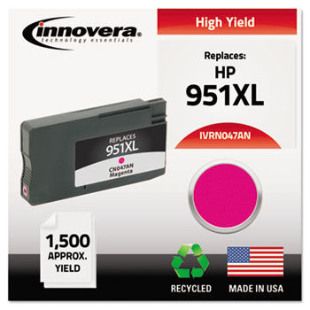 Remanufactured CN047AN (951XL), High-Yld Ink, 1500 Page-Yld, Magenta