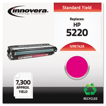 Remanufactured CE742A (5525) Toner, 7300 Page-Yield, Yellow