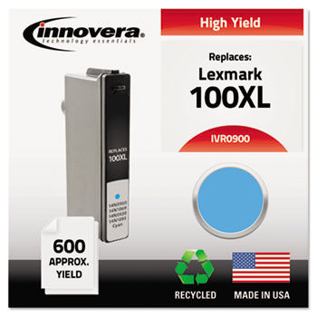 Remanufactured High-Yield 14N0900 (100XL) Ink, 600 Page-Yield, Cyan