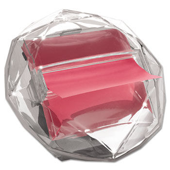 Pop-Up Notes Diamond Dispenser, 3 x 3 Pad, Clear