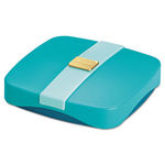 Pop-Up Notes Compact Dispenser, 3 x 3 Pad, Aqua