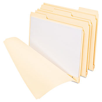 Top Tab File Folder, 3-Hole Fasteners, 3/4"" Exp, Letter, Manila, 50/BX