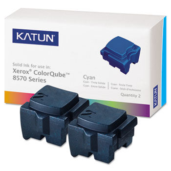 KAT39395 ColorQube 8570 Compatible, 108R00926 Solid Ink, 4400 Yld, 2/Box, Cyan