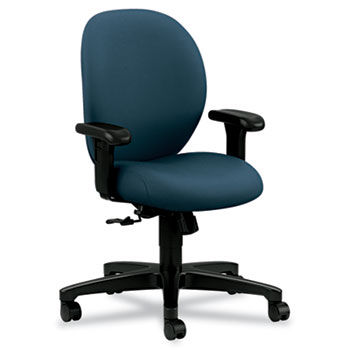 Unanimous Series 24-Hour Task Series Mid-Back Swivel/Tilt Chair, Cerulean Fabric